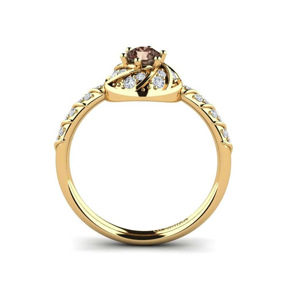 Smoky Quartz Engagement Ring Blondene