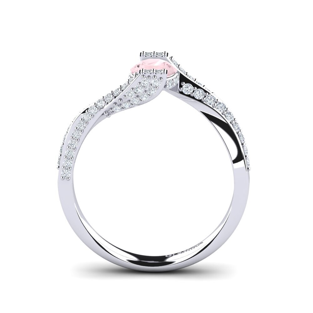 Rose Quartz Engagement Ring Brenda