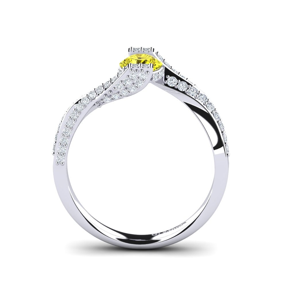 Yellow Diamond Engagement Ring Brenda