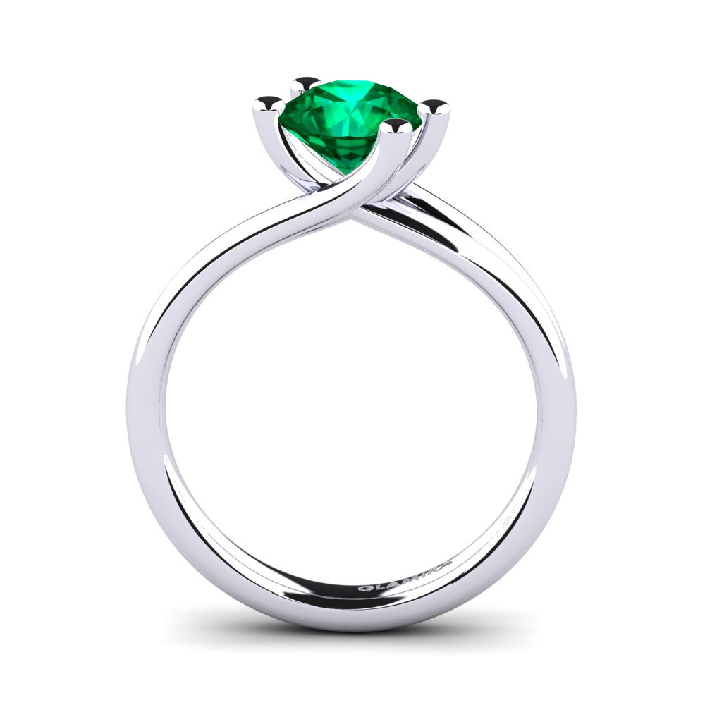 Esmeralda (creada en laboratorio) Anillo de compromiso Bridal Dream 1.25 crt