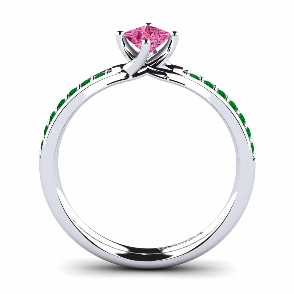 Pink Tourmaline Engagement Ring Dixie