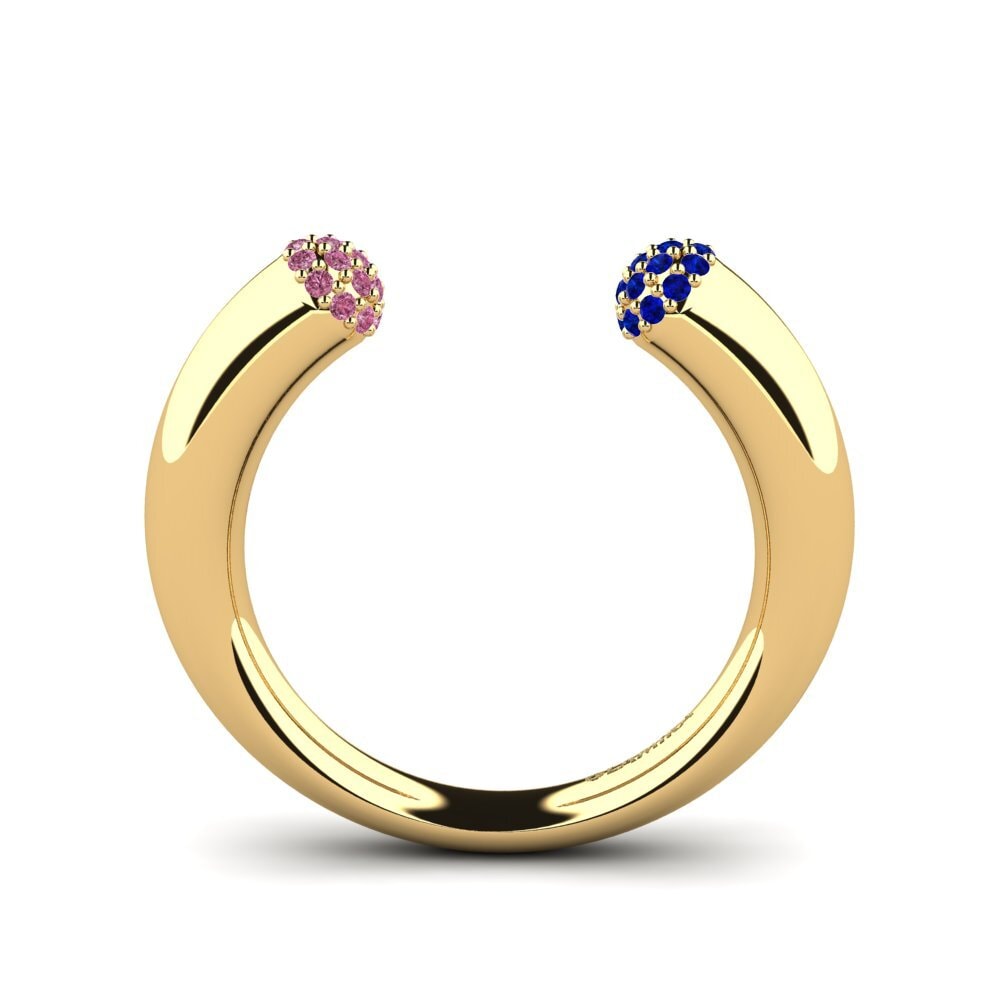 14ct Yellow Gold Rhodolite Garnet Ring Delmore