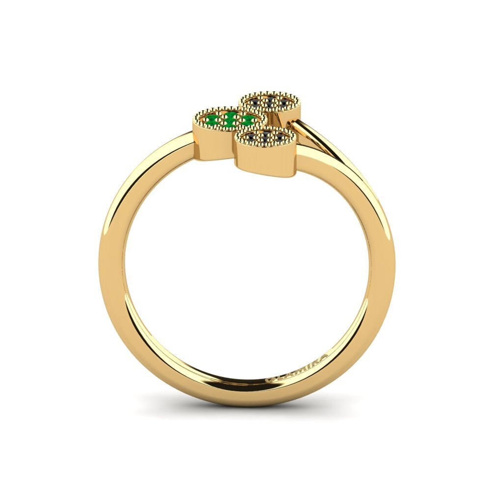 Round Emerald Ring Eilena