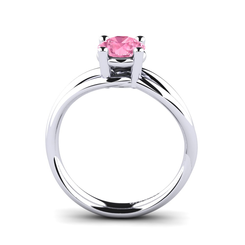 Zafiro Rosado Anillo de compromiso Federica 1.00 crt