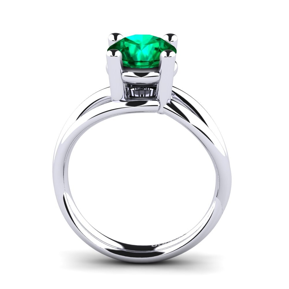 Esmeralda (creada en laboratorio) Anillo de compromiso Federica 2.00 crt
