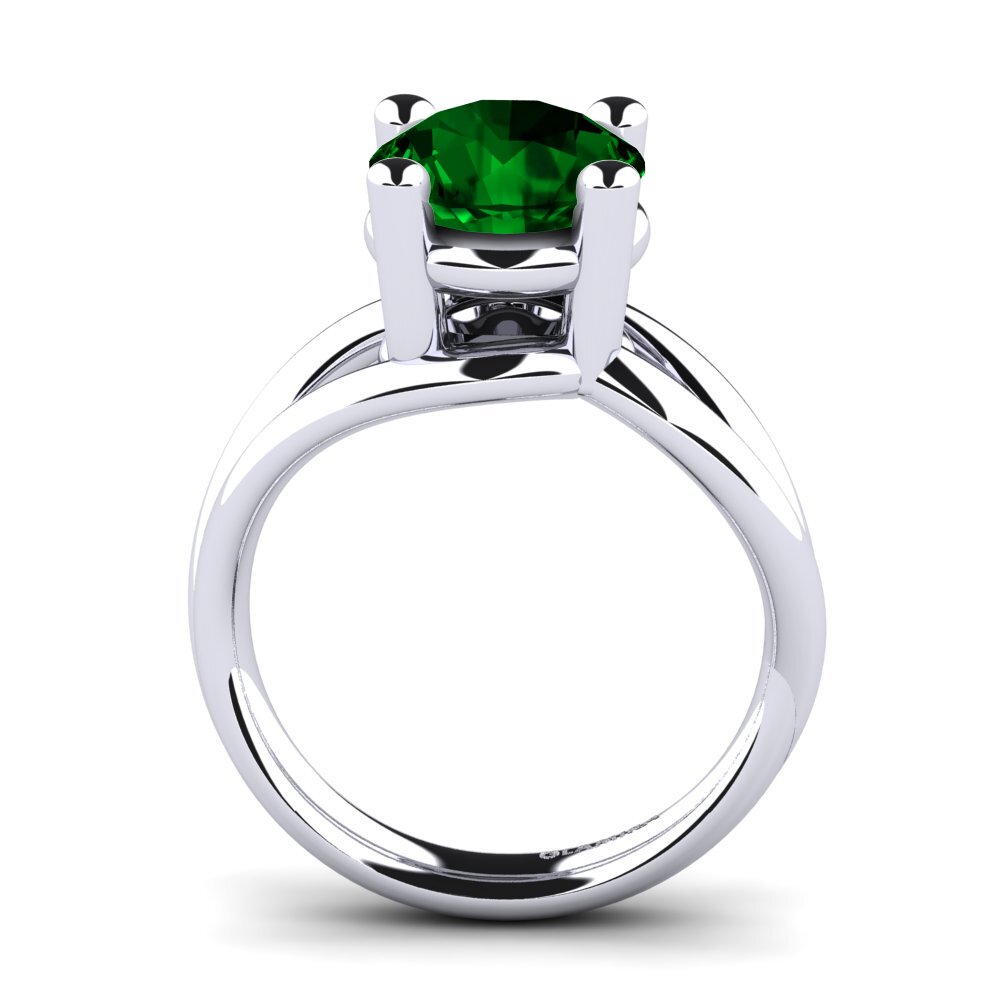 Green Zirconia Engagement Ring Federica 3.00 crt