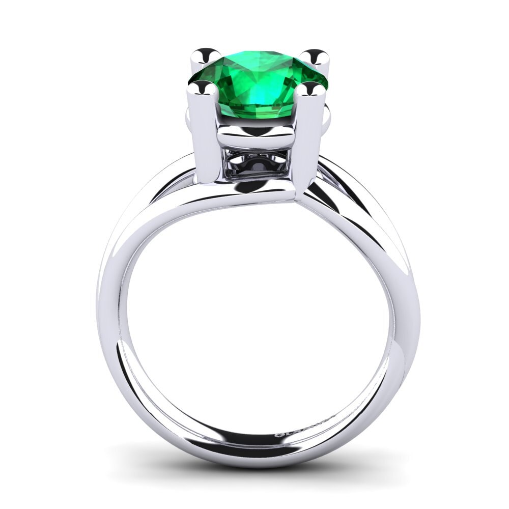 Esmeralda (creada en laboratorio) Anillo de compromiso Federica 3.00 crt
