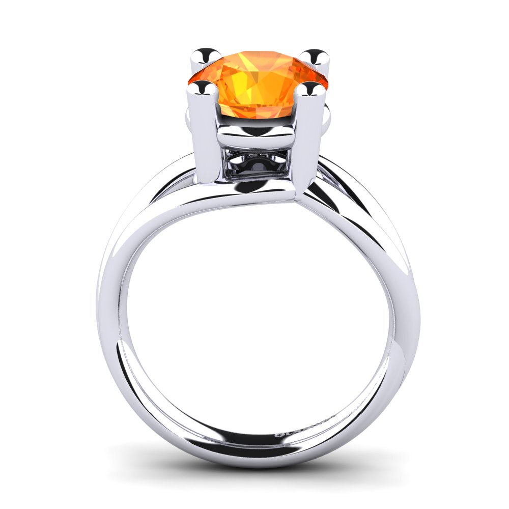 Zafiro Naranja Anillo de compromiso Federica 3.00 crt