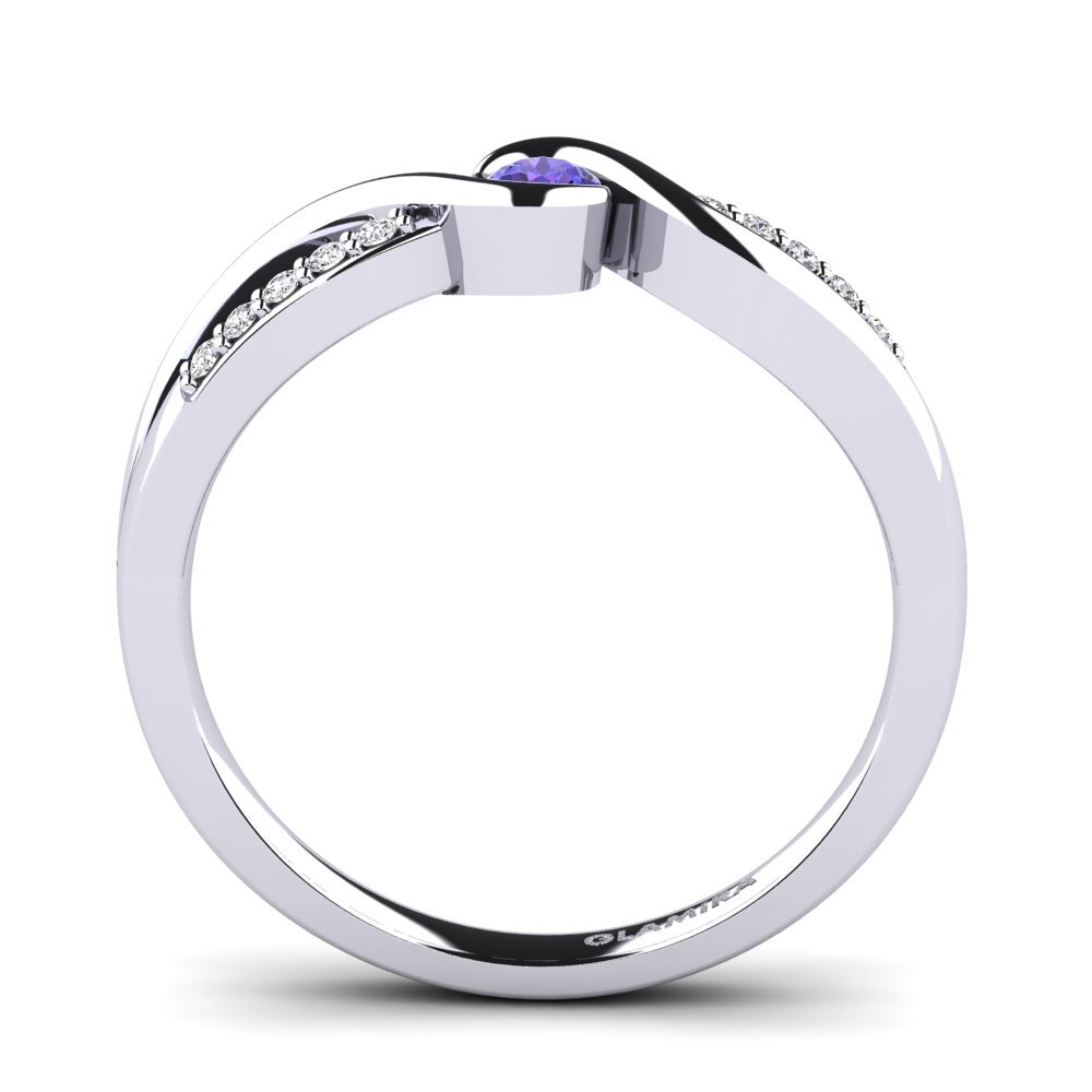 Tanzanite Engagement Ring Dahlia 0.1 crt