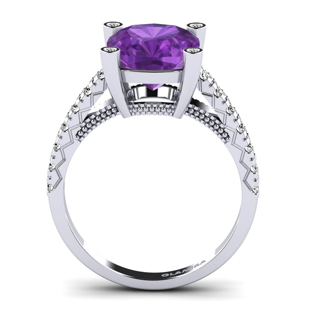 Amatista Anillo de compromiso Daphne