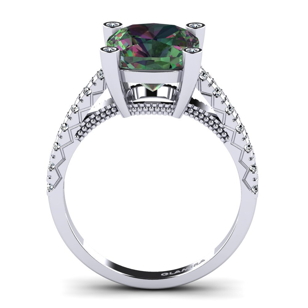 Mystic Topaz Engagement Ring Daphne