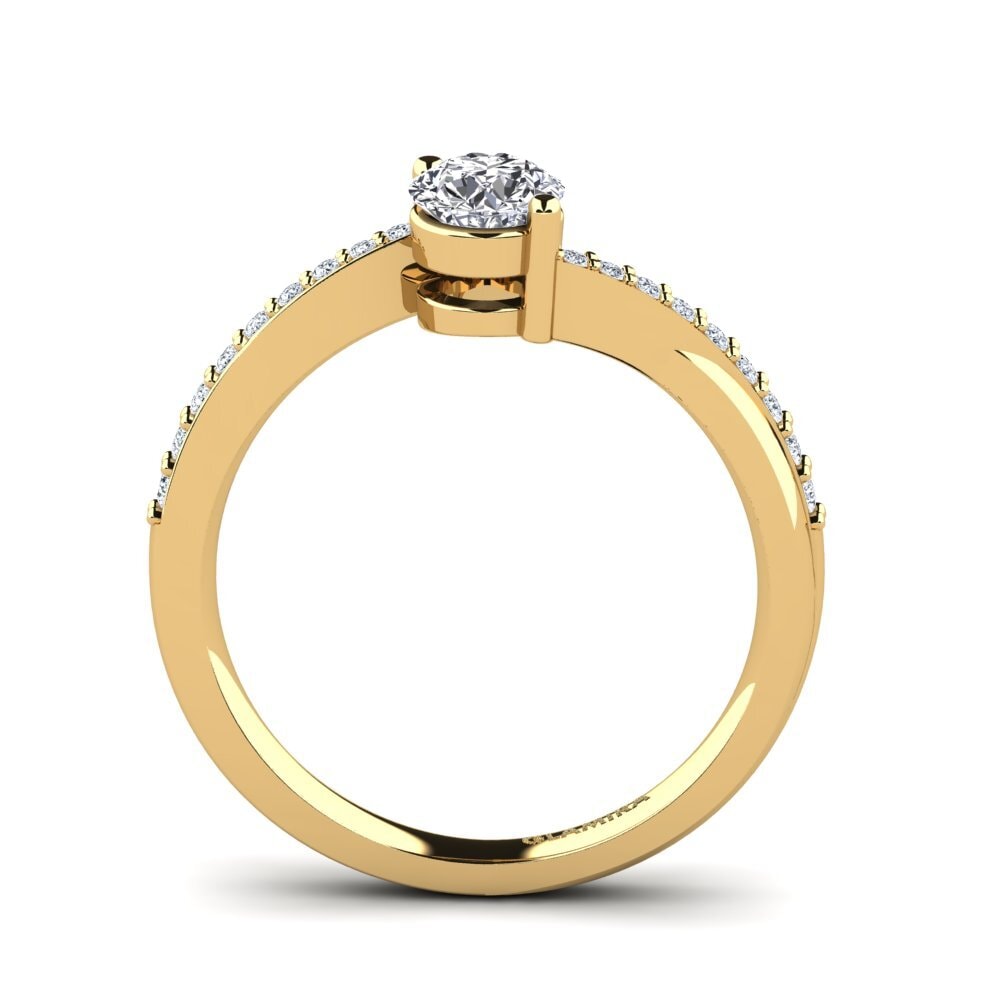 14ct Yellow Gold Engagement Ring Gemma 0.5 crt