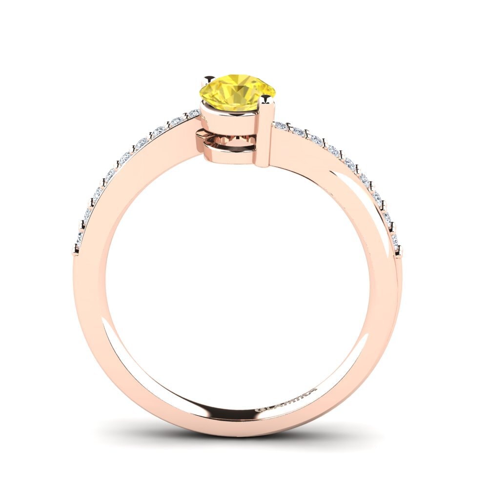 Yellow Sapphire Engagement Ring Gemma 0.5 crt