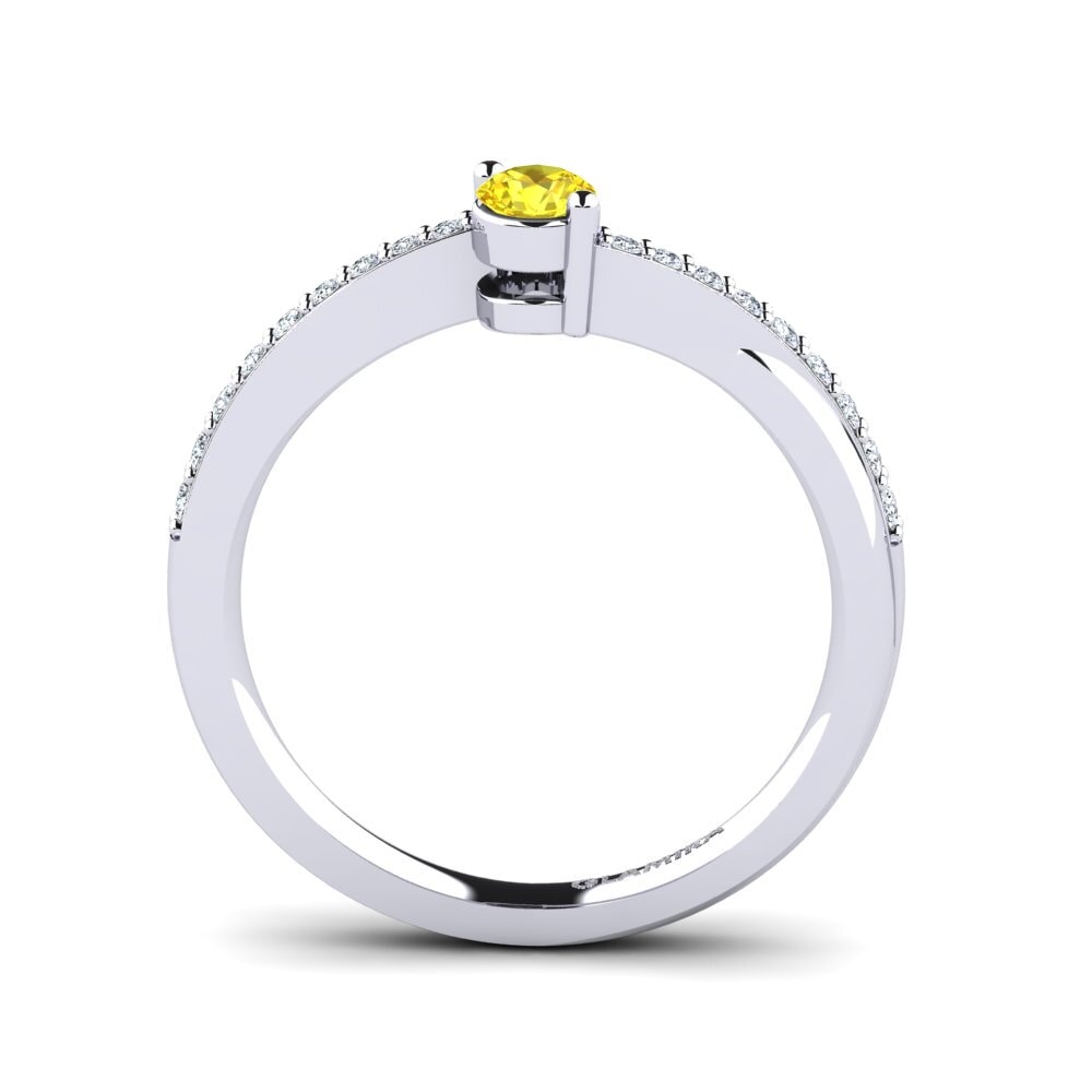 Yellow Sapphire Engagement Ring Gemma 0.16 crt