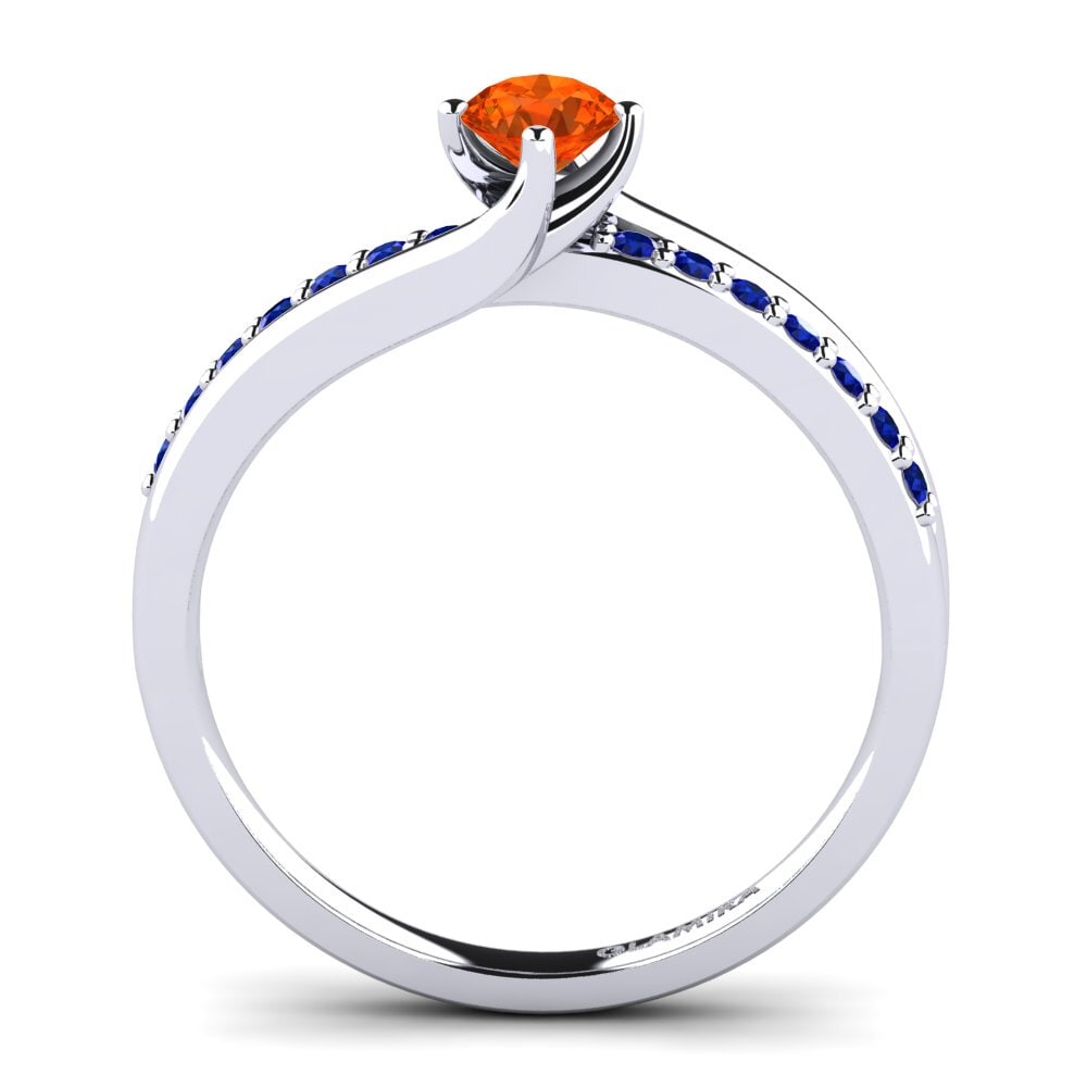 Fire-Opal Diamonds Ring Lia