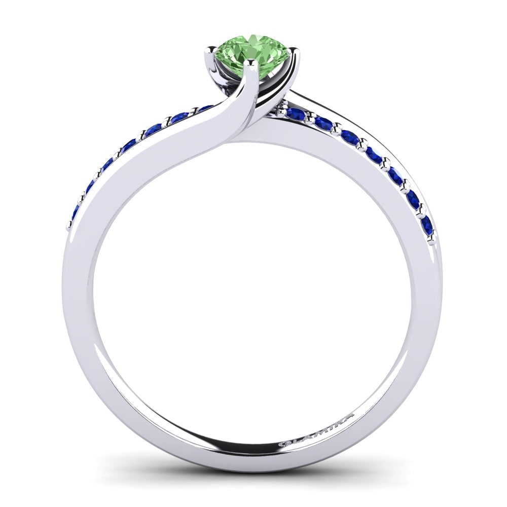 Green Diamond Diamonds Ring Lia