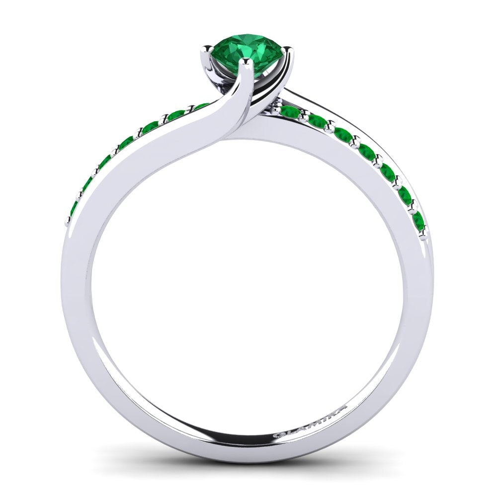Emerald (Lab Created) Diamonds Ring Lia