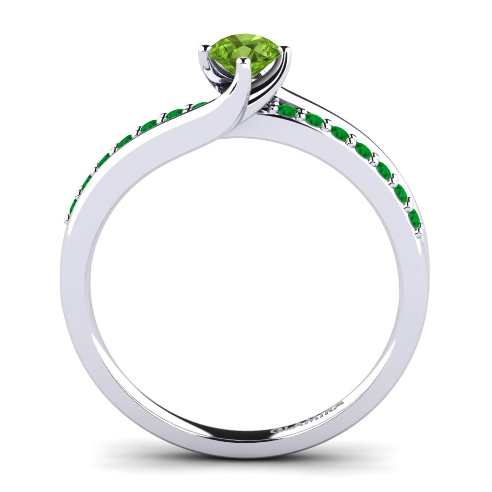 Peridot Diamond Ring Lia