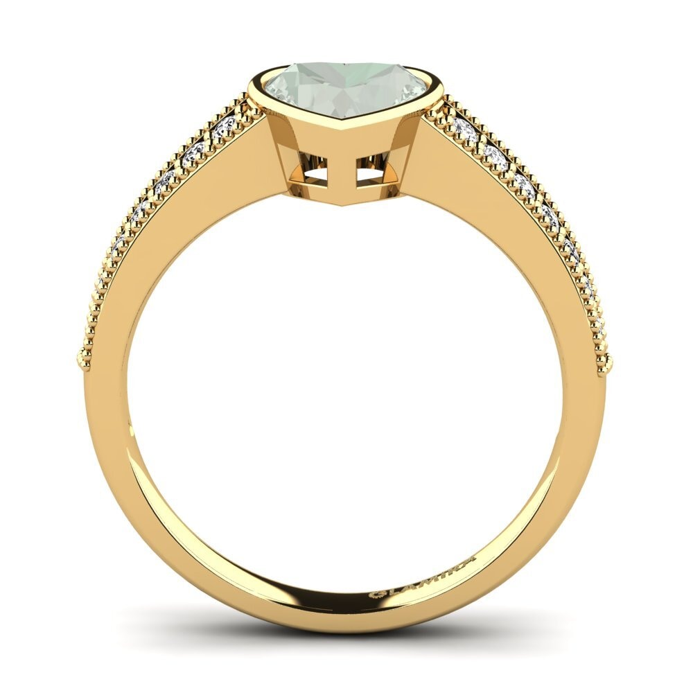 Amatista verde Anillo de compromiso Chole