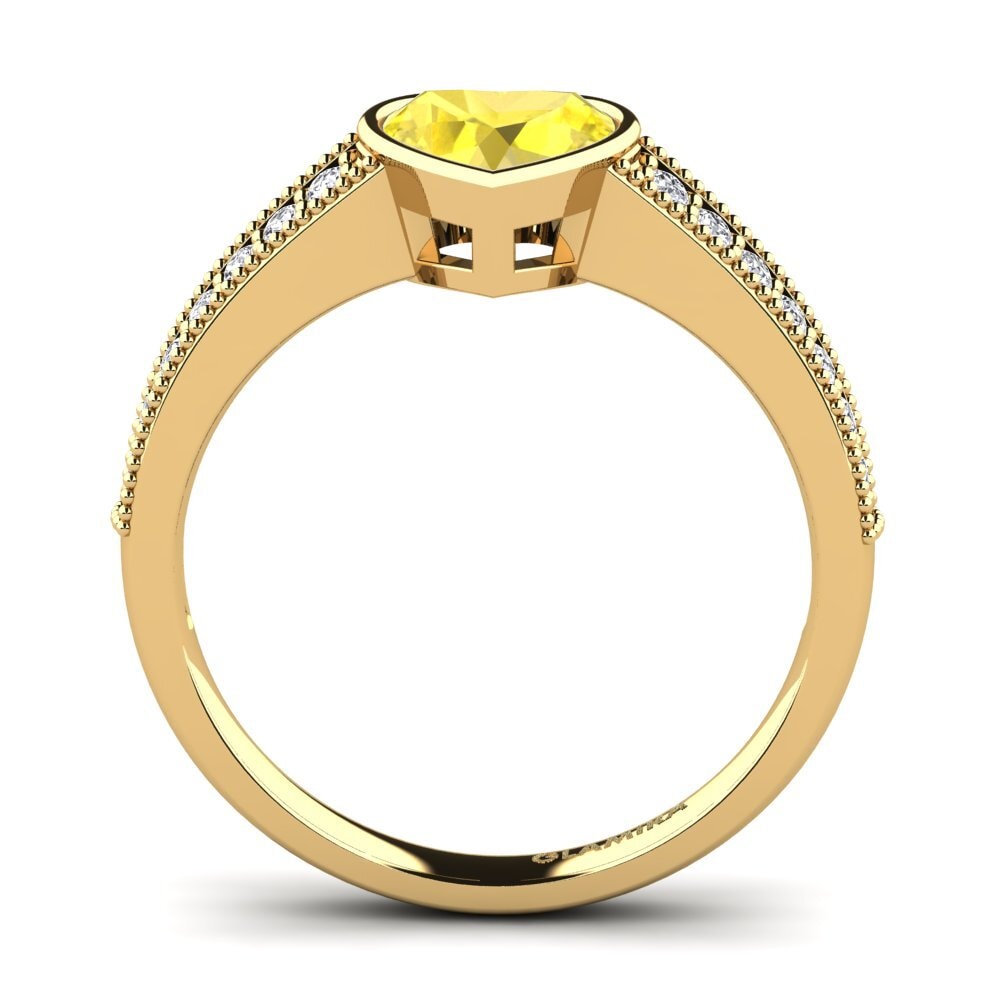 Yellow Sapphire Engagement Ring Chole