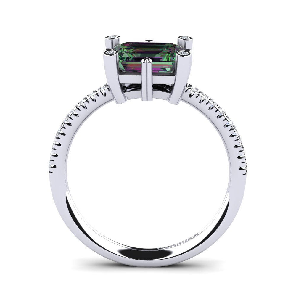 Mystic Topaz Engagement Ring Margarita