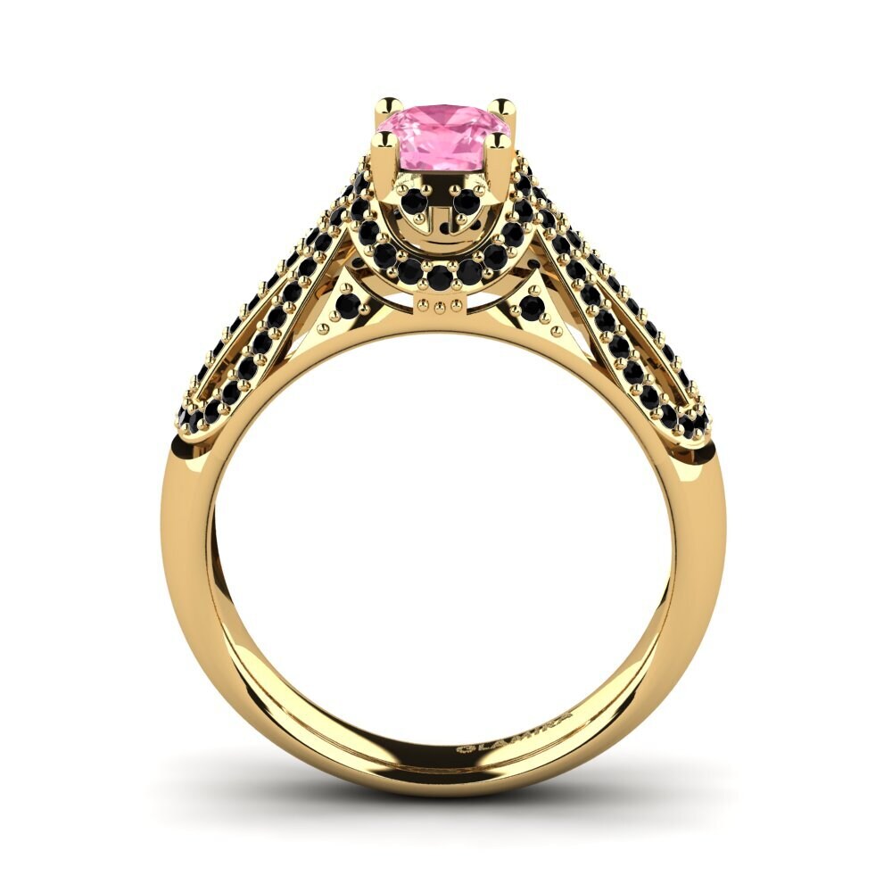 Pink Sapphire Engagement Ring Guerline