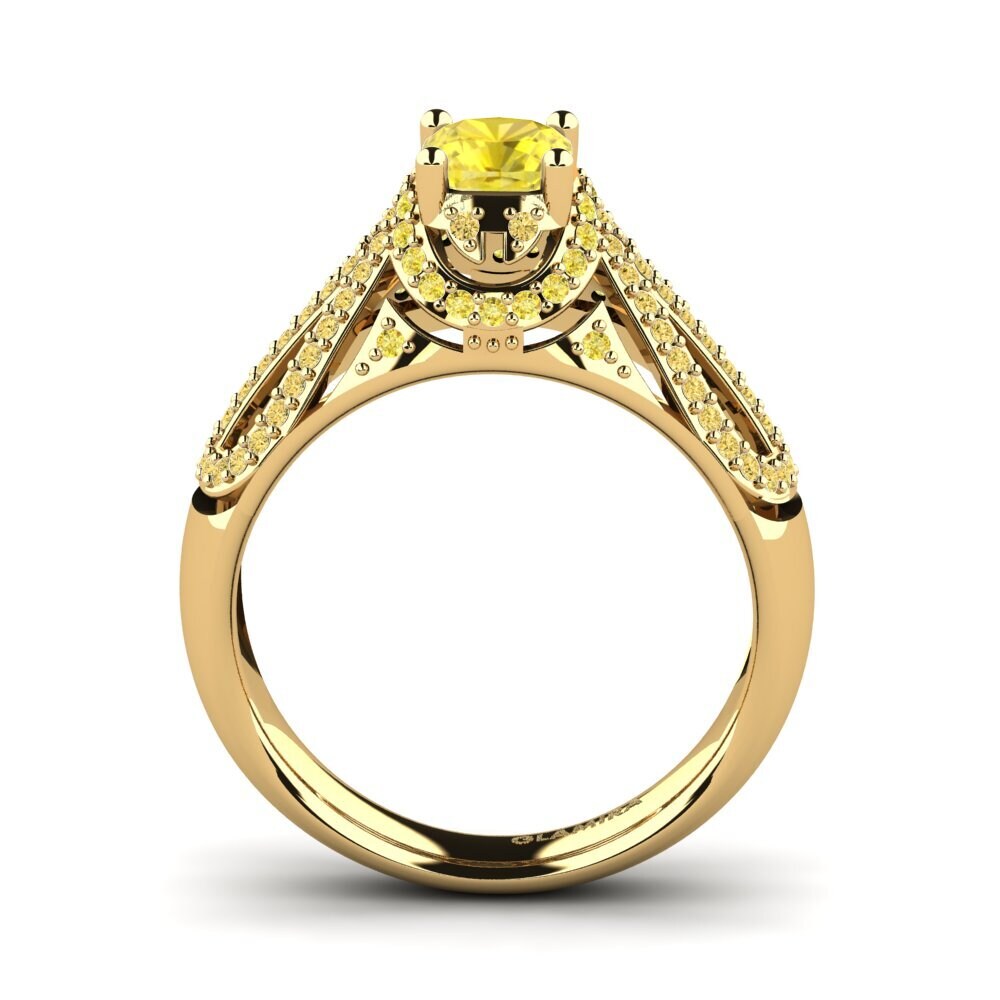 Yellow Sapphire Engagement Ring Guerline