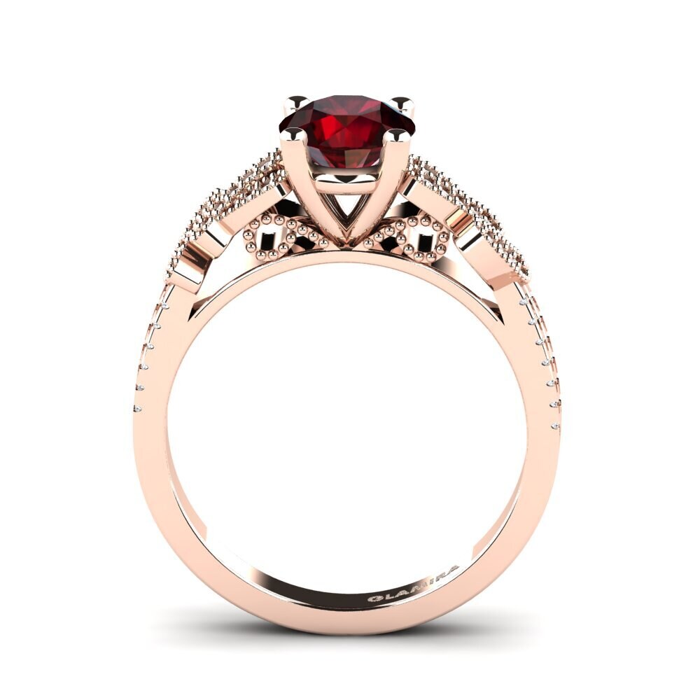 Granate Anillo de compromiso Gunilla