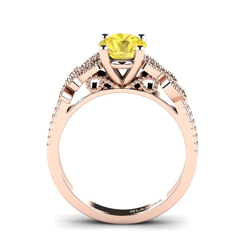 Yellow Sapphire Engagement Ring Gunilla
