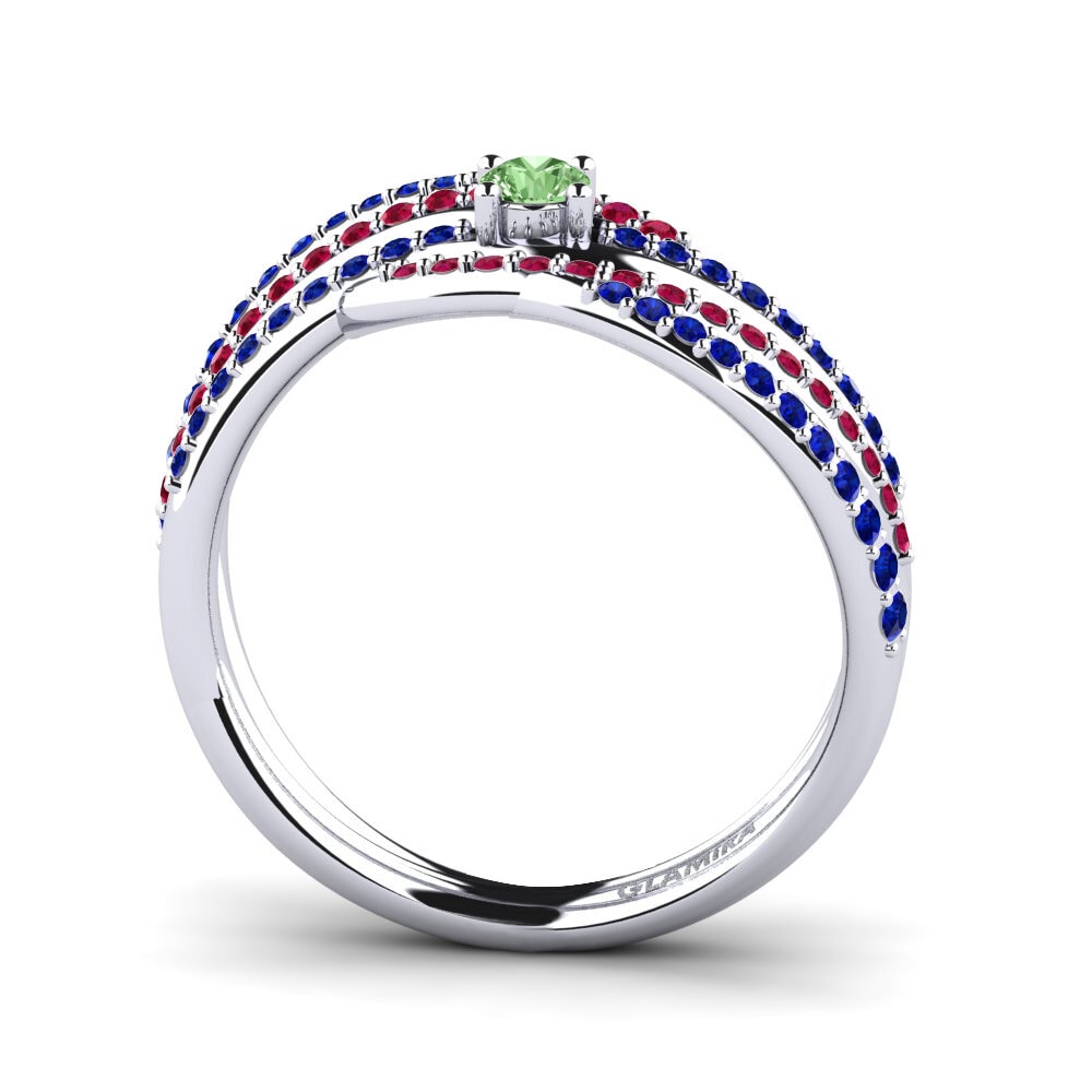 Green Diamond Engagement Ring Nadine