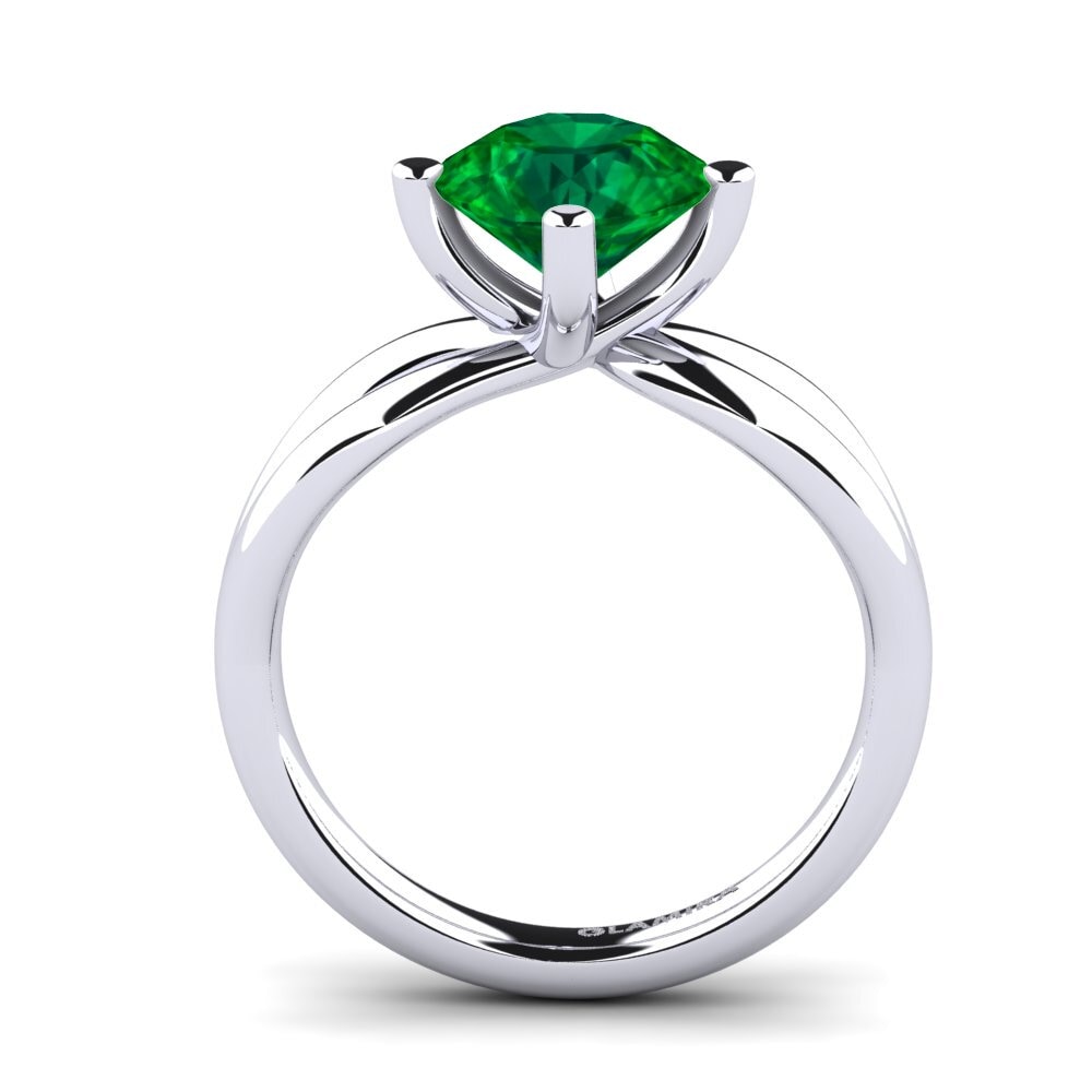 Esmeralda (creada en laboratorio) Anillo de compromiso Layla 2.0crt