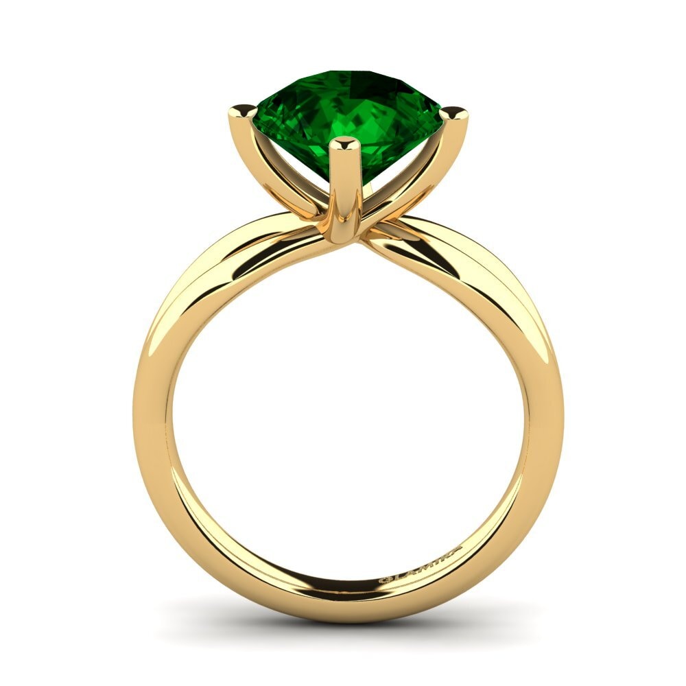 Green Zirconia Engagement Ring Layla 3.0 crt