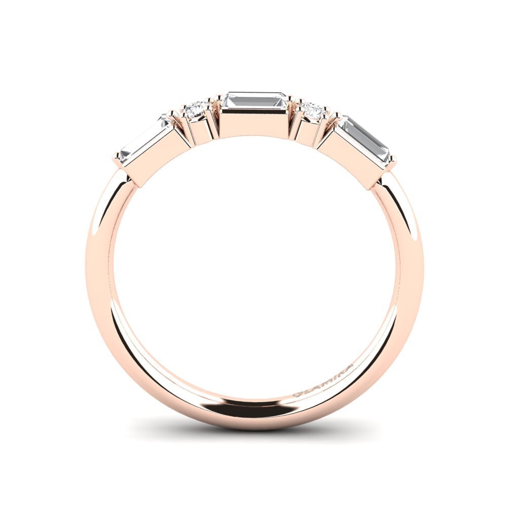 Zafiro blanco Anillo Lecta