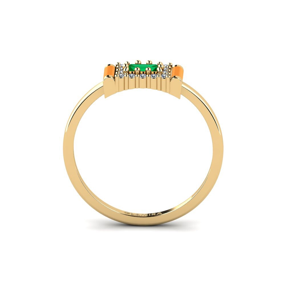 Zircone Vert Bague Ledyard