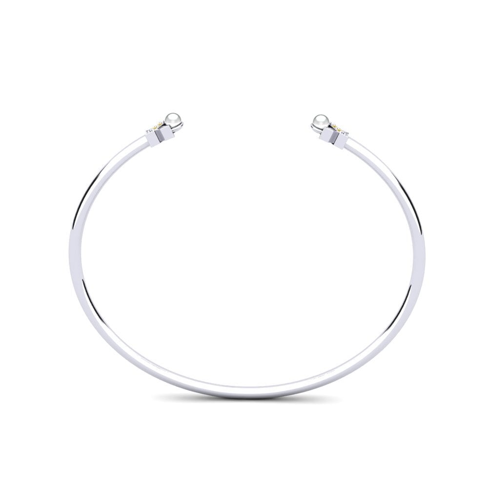 14ct White Gold Yellow Diamond Women's Bracelet Legapi