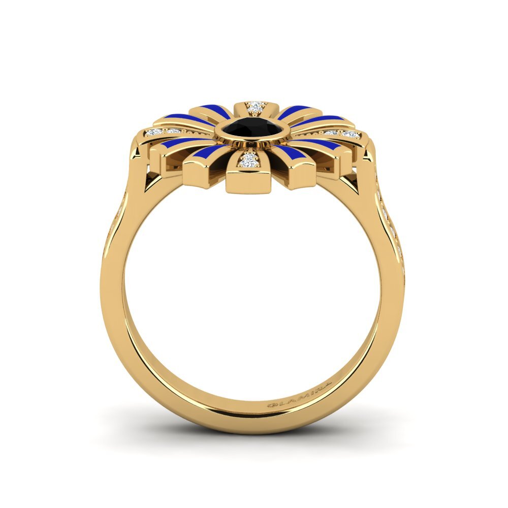 Schwarzer Saphir Ring Legiste