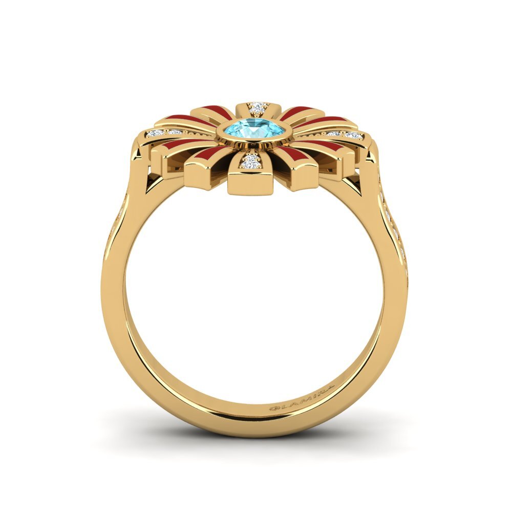 Blue Zircon Ring Legiste
