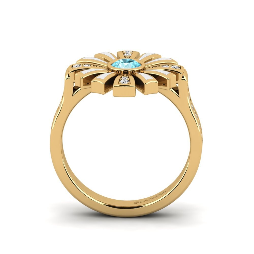 Blauer Zirkon Ring Legiste