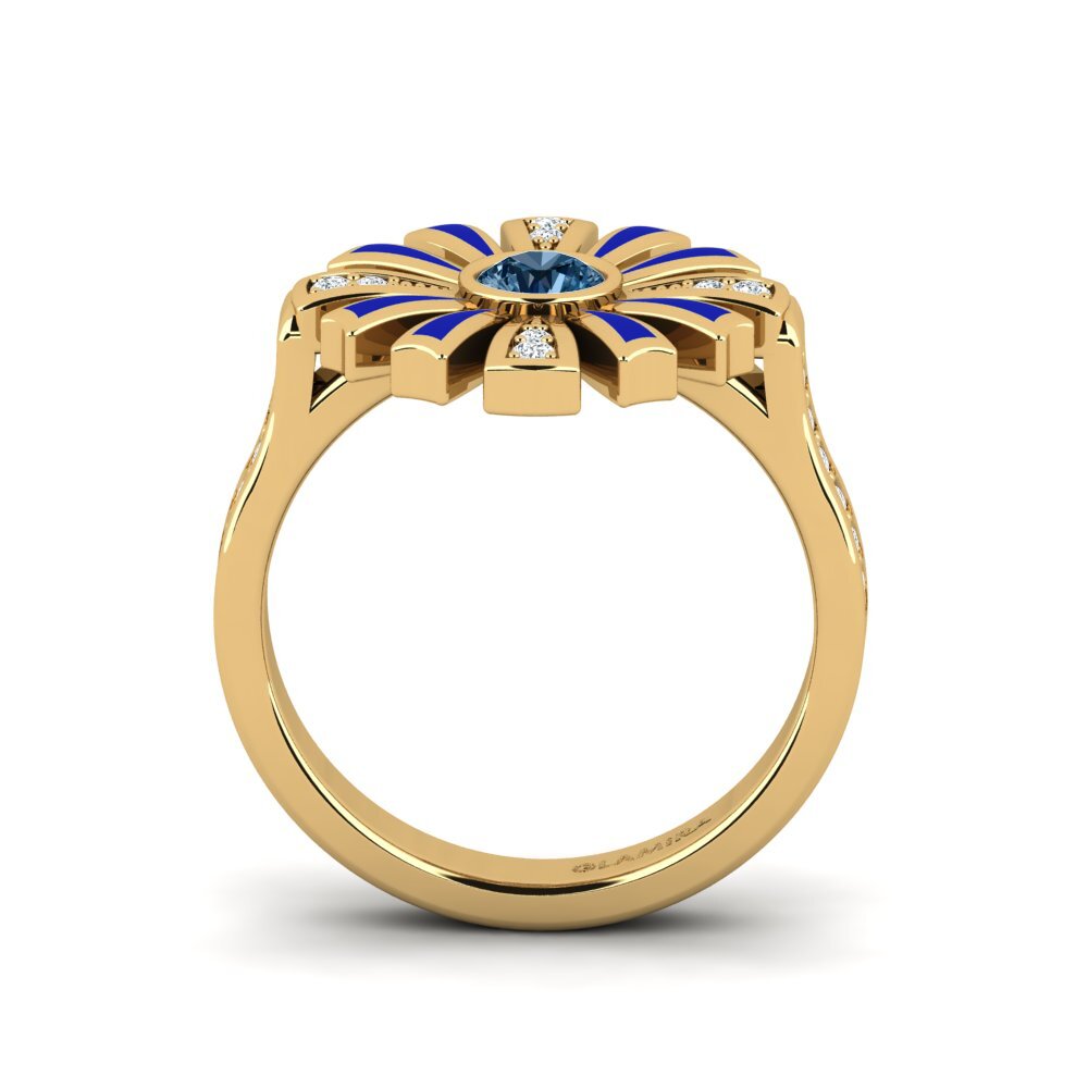 Blauer Diamant Ring Legiste