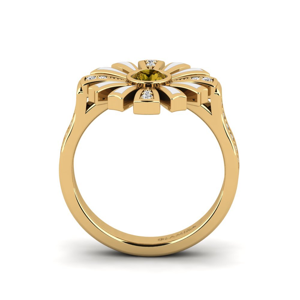 Circón Marrón Anillo Legiste