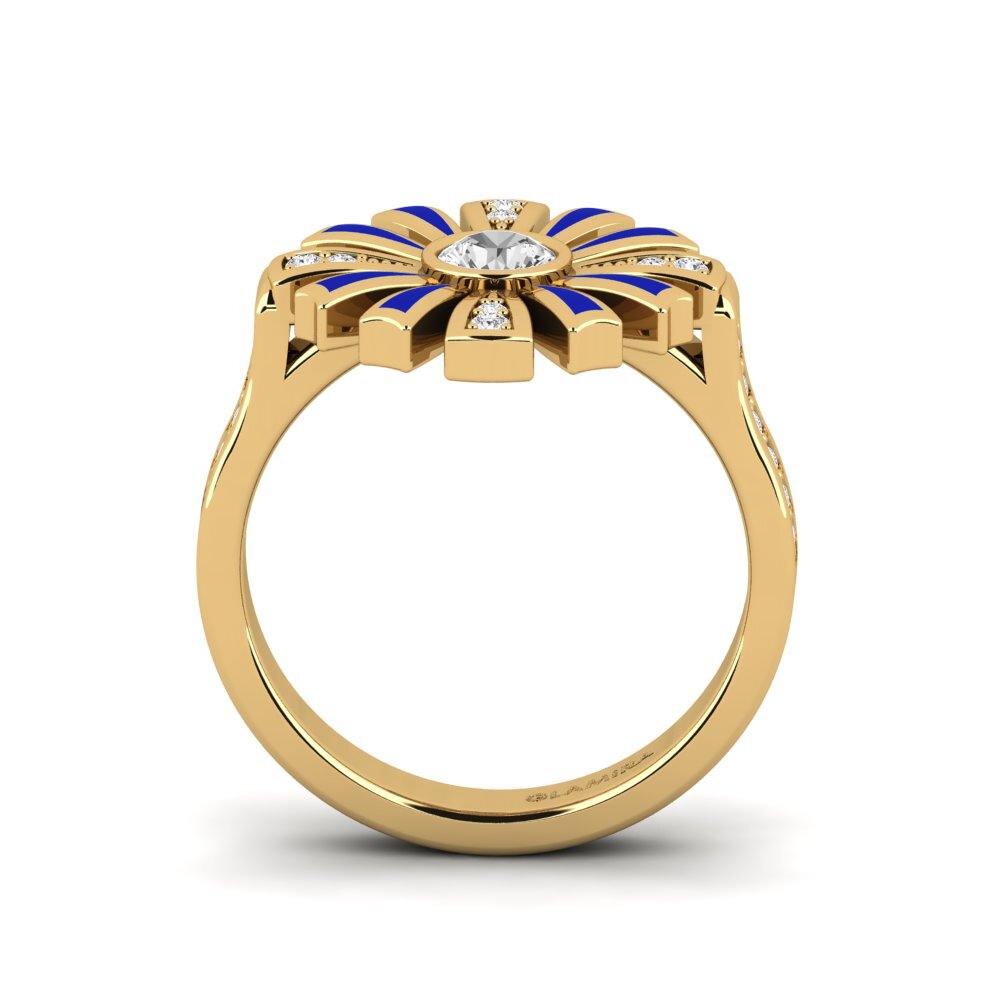 White sapphire Ring Legiste