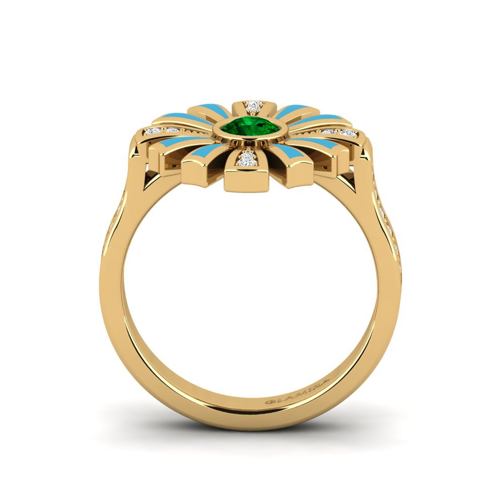 Grüner Zirkonia Ring Legiste