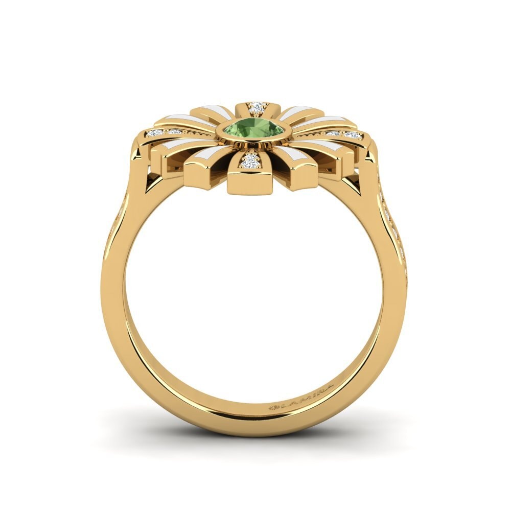 Zafiro Verde Anillo Legiste