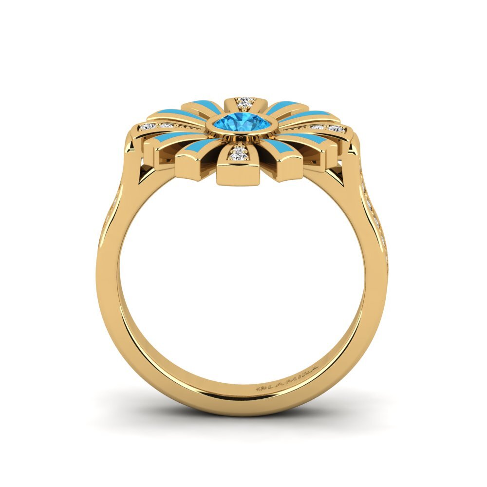 Blauer Topas Ring Legiste
