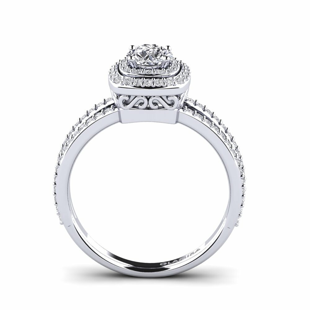 18k White Gold Engagement Ring Leif