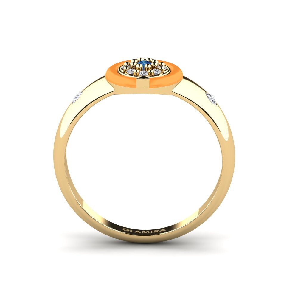 Dunkelblauer Zirkonia Ring Leipsic
