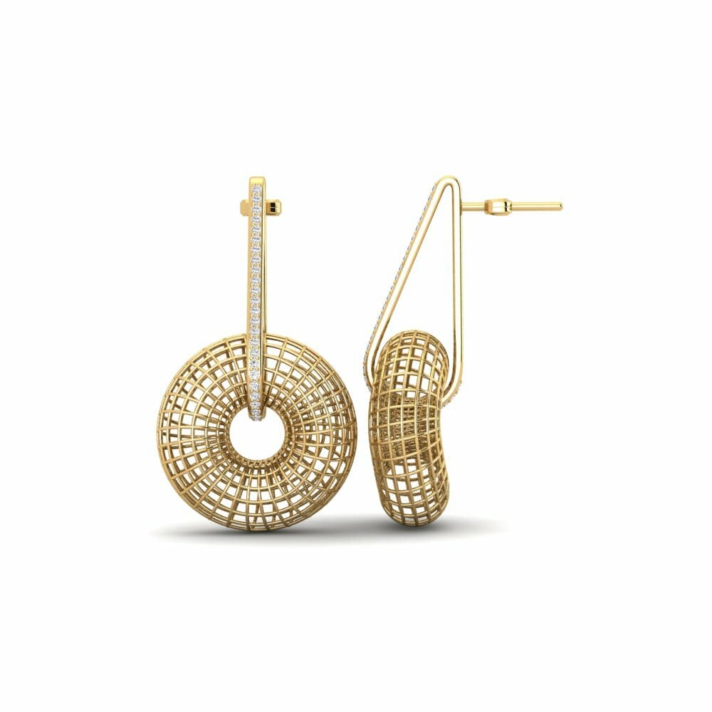 Moissanite Boucle d'oreille femme Lela