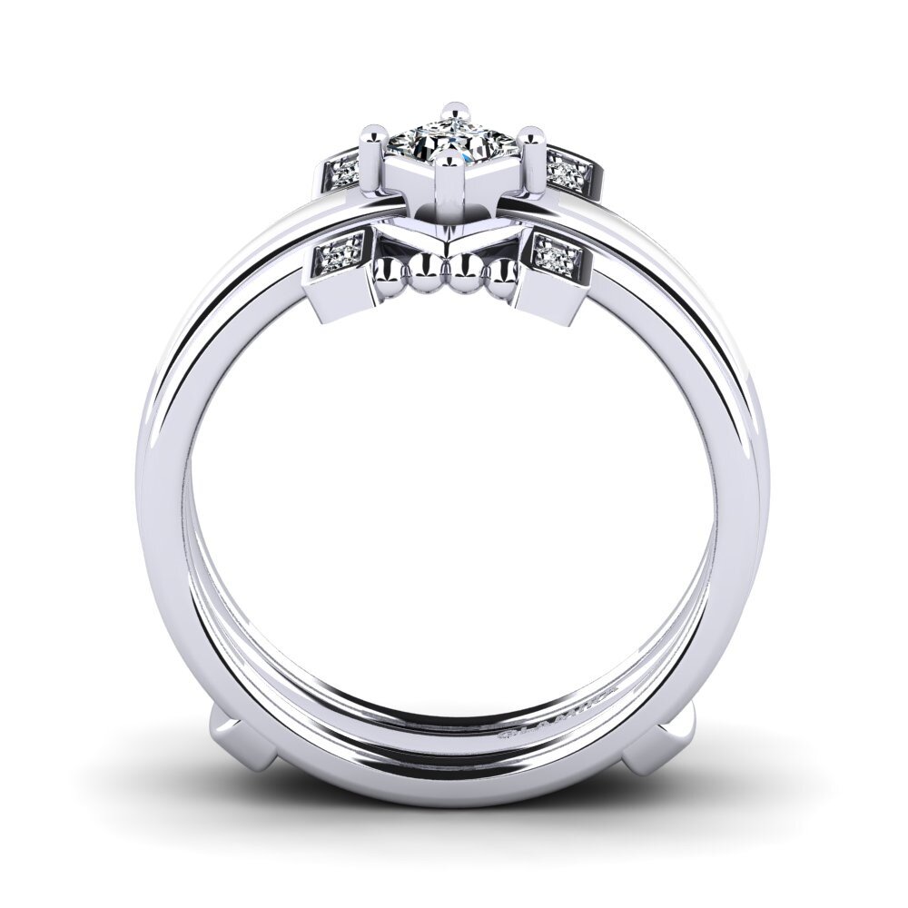 950 Palladium Ring Lemealda SET