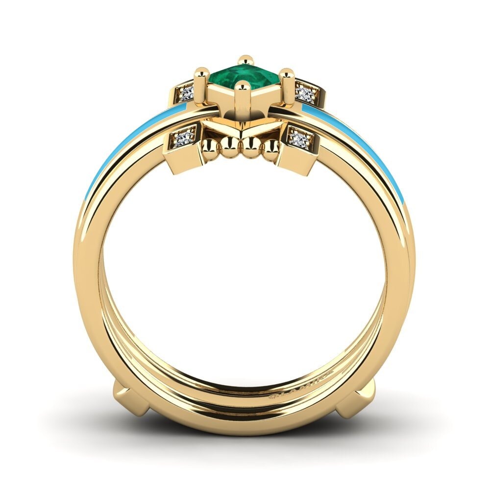 Emerald Ring Lemealda SET