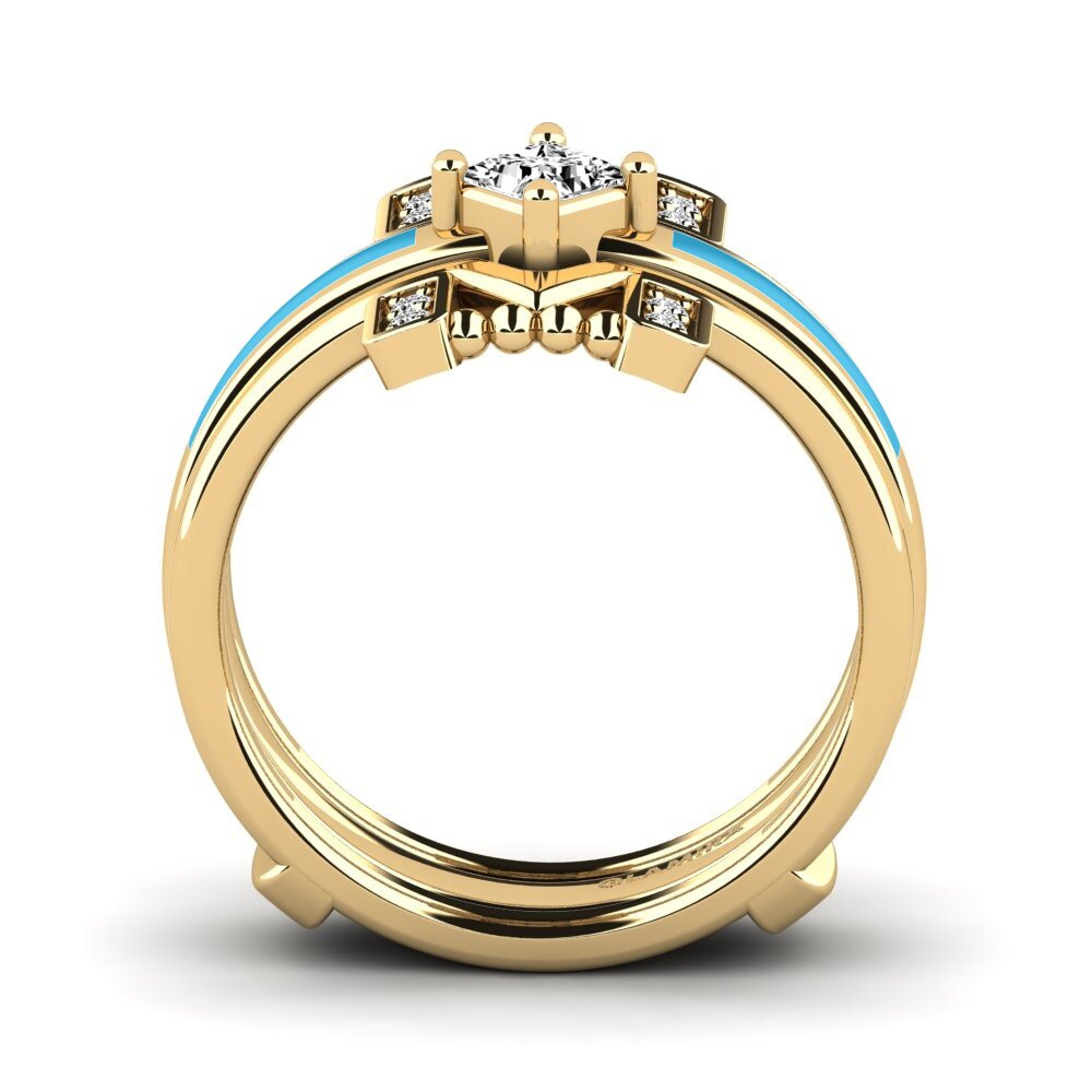 Moissanit Ring Lemealda SET